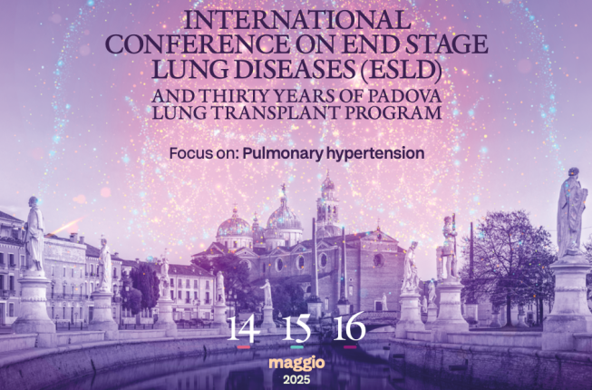 Collegamento a INTERNATIONAL CONFERENCE ON END STAGE LUNG DISEASES (ESLD) AND THIRTY YEARS OF PADOVA LUNG TRANSPLANT PROGRAM
